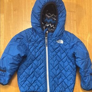 The North Face Blue Infant Reversible Quilted Jacket